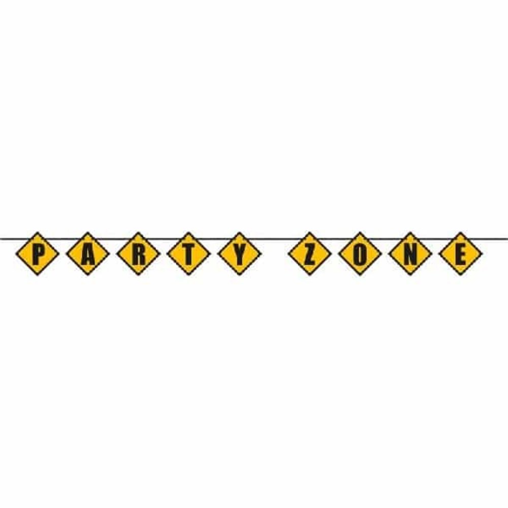 Unique Party Construction Party Letter Garland | 274cm