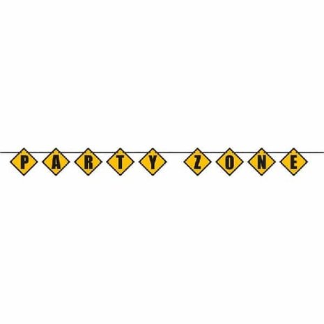 Unique Party Guirlande de lettres pour fête de chantier | 274 cm