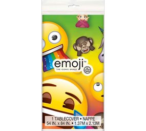 Unique Party Rainbow Fun Emoji Tablecloth 137x213cm | per piece