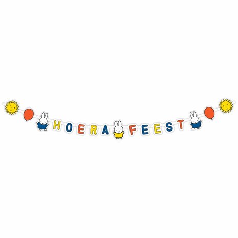 Haza - Witbaard Miffy "Party" Letter Garland Hooray Party 230cm | per piece