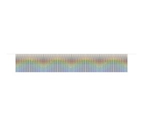 Haza - Witbaard Guirlande à franges argentées holographiques | 6 mètres