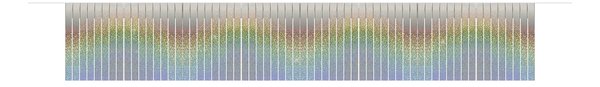 Haza - Witbaard Guirlande à franges argentées holographiques | 6 mètres