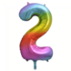 Paper Dreams Rainbow Foil Balloon Number 2 | 86cm