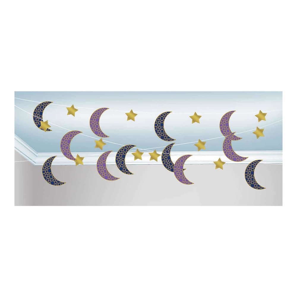 Amscan Décoration suspendue Eid Mubarak 213 cm | 6 pièces