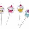 Amscan Cupcake-Kerzenstecker 3 x 2,5 cm | 4 Stück Amscan Cupcake-Kerzenstecker 3 x 2,5 cm | 4 Stück