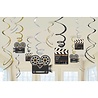 Amscan Décoration tourbillon Hollywood | 12 pièces Amscan Décoration tourbillon Hollywood | 12 pièces