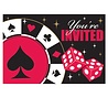 Amscan Invitation Casino | 8 pièces