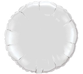 WeFiesta Ballon à hélium rond blanc vide 45 cm | à l'unité