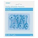 Unique Party Hochets bleus pour bébé 3x6cm | 6 pièces