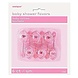 Unique Party Rosa Babyrasseln 3x6cm | 6 Stück