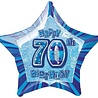 Unique Party Helium Ballon 70 jaar Star 45cm Leeg | per stuk Unique Party Helium Ballon 70 jaar Star 45cm Leeg | per stuk