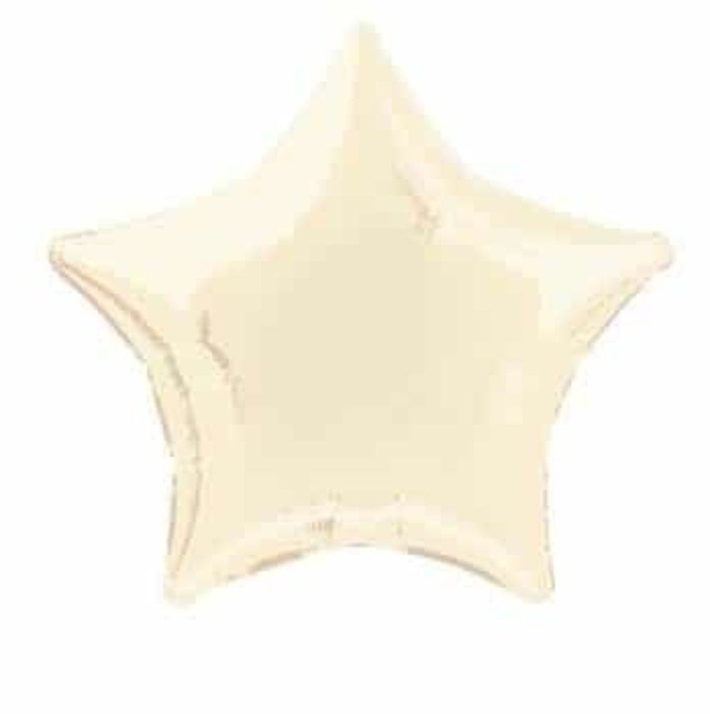 WeFiesta Heliumballon Stern Elfenbein | 45 cm