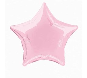 WeFiesta Ballon étoile en aluminium rose clair 50 cm