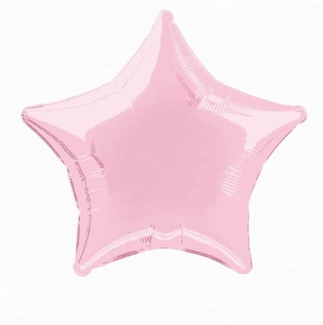 WeFiesta Foil balloon star Light pink 50cm