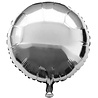 WeFiesta Round foil balloon Silver metallic 45cm WeFiesta Round foil balloon Silver metallic 45cm
