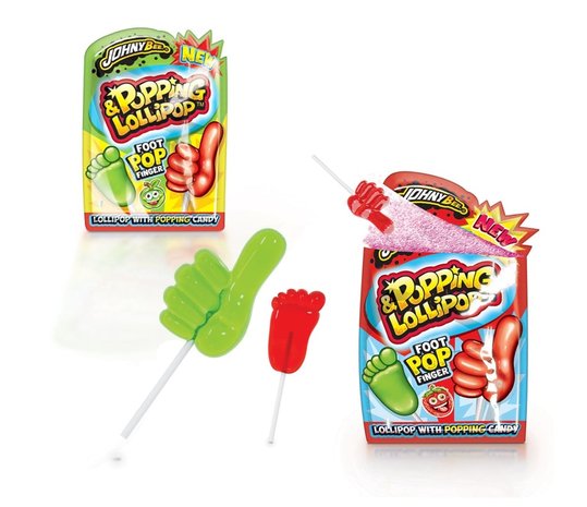 Johny Bee Johny Bee Popping Candy + Lollipop 13 g | per piece