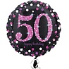 Anagram Helium Balloon 50 Years Sparlink Pink 45cm Deflated | per piece Anagram Helium Balloon 50 Years Sparlink Pink 45cm Deflated | per piece