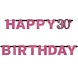 Amscan Letter garland Happy 30 Birthday Sparkling Pink 213x16cm | per piece