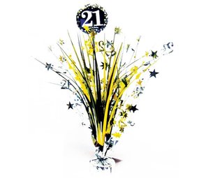 Riethmüller Décoration de table 21 ans Or scintillant | 46 cm