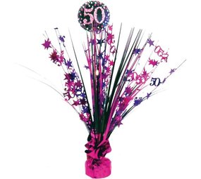 Riethmüller Table Decoration 50 Years Sparkling Pink | 46cm