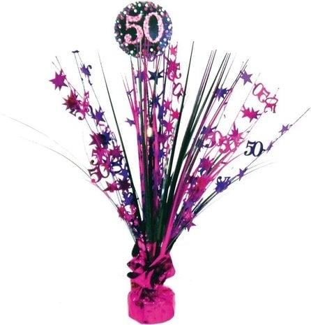 Riethmüller Table Decoration 50 Years Sparkling Pink | 46cm