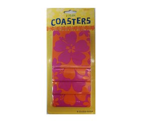 Amscan Hawaii Foam Coasters | 8 pieces