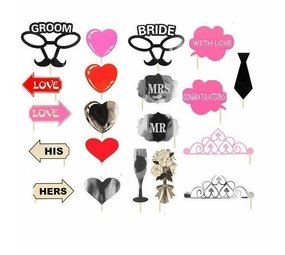 Henbrandt Photo Booth Props Wedding 20 pieces