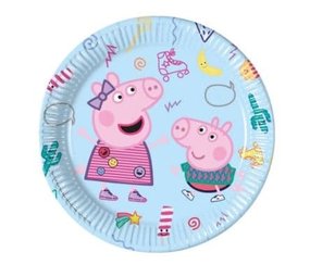 Procos Party Peppa-Spielteller, groß, 23 cm | 8 Stück