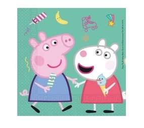 Procos Party Peppa Pig „Kleckeres Spiel“-Servietten 33x33cm | 20 Stück