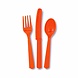 Unique Party Orange Cutlery Set 18-piece