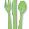 Unique Party Ensemble de couverts vert citron 18 pièces Unique Party Ensemble de couverts vert citron 18 pièces