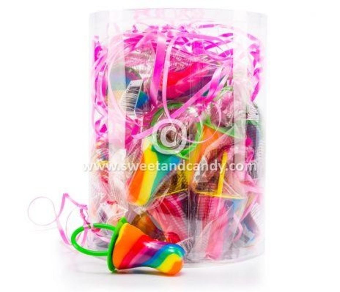 Candy pacifier XL tropical rainbow