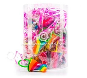 Snoepspeen XL tropical regenboog Snoepspeen XL tropical regenboog