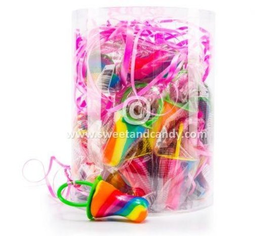 Candy pacifier XL tropical rainbow