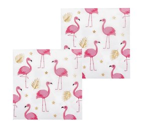 Boland Goldene Flamingo-Serviette | 20 Stück