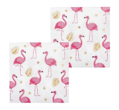 Boland Goldene Flamingo-Serviette | 20 Stück
