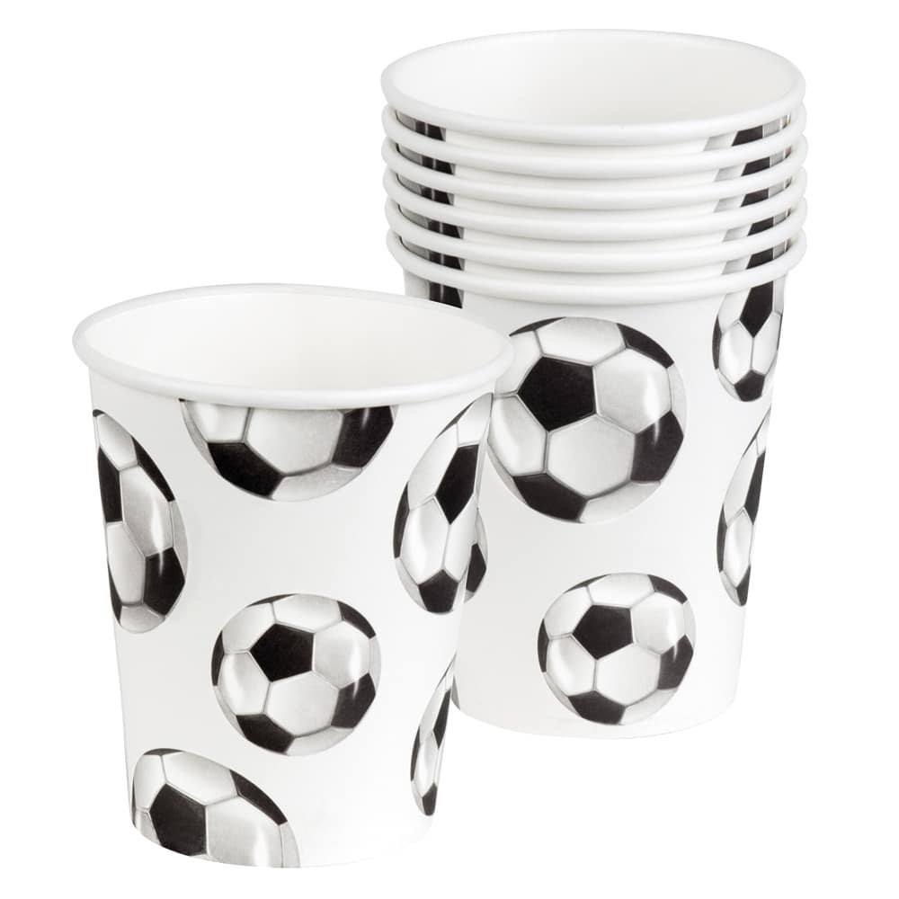 Boland Fußballbecher aus Papier, 250 ml | 10 Stück