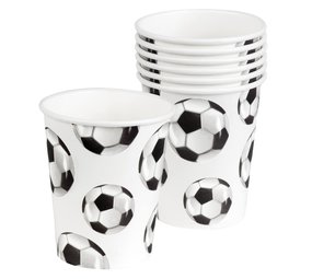 Boland Voetbal Bekers Papier 250ml | 10 stuks Boland Voetbal Bekers Papier 250ml | 10 stuks