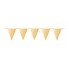 Mattgoldene Flaggengirlande | 10 Meter Mattgoldene Flaggengirlande | 10 Meter