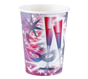 Happy New Year Bekers 200ml | 8 stuks