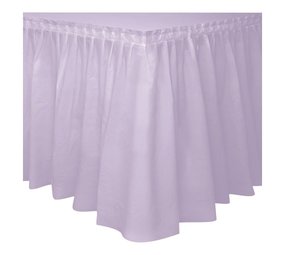 Unique Party Lilac Table Skirt 73cmx426cm | per piece Unique Party Lilac Table Skirt 73cmx426cm | per piece