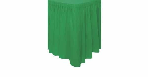 Unique Party Jupe de table verte 73 cm x 426 cm | à l'unité