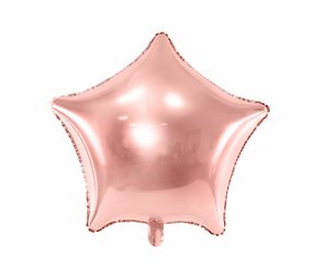 WeFiesta Folie ballon ster rosé goud | 48cm WeFiesta Folie ballon ster rosé goud | 48cm