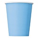 Unique Party Light Blue Cups 270 ml | 8 pieces