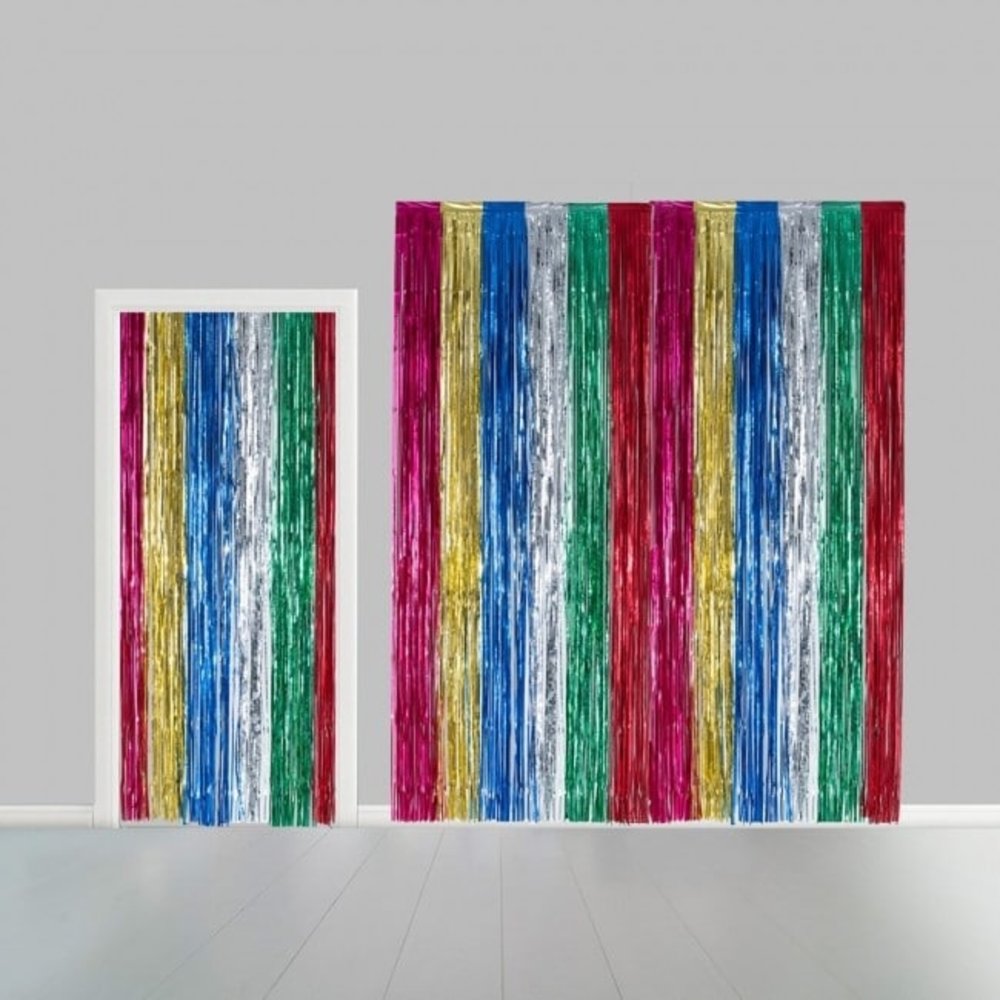 WeFiesta Door Curtain Foil Multi Colors 100x240cm | per piece