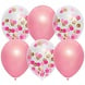 Haza - Witbaard Rosa Mix-Luftballons mit Konfetti | 6 Stück