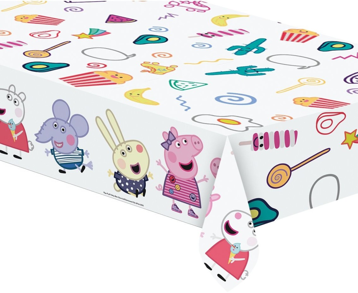 Procos Party Peppa Pig "Messy Play" Tafelkleed 120x180cm | per stuk Procos Party Peppa Pig "Messy Play" Tafelkleed 120x180cm | per stuk