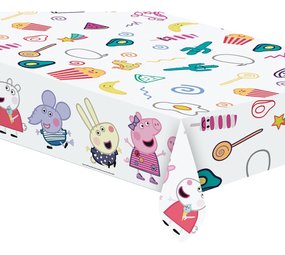 Procos Party Peppa Pig "Messy Play" Tafelkleed 120x180cm | per stuk Procos Party Peppa Pig "Messy Play" Tafelkleed 120x180cm | per stuk