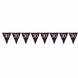 Amscan Flaggengirlande 30 Glitzernd Schwarz-Rosa 4 m | pro Stück