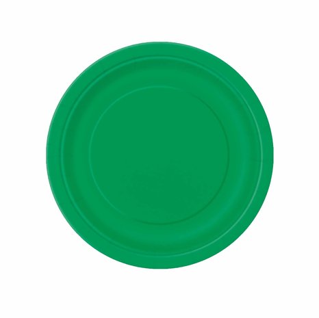 Unique Party Green Plates 18cm | 8 pieces